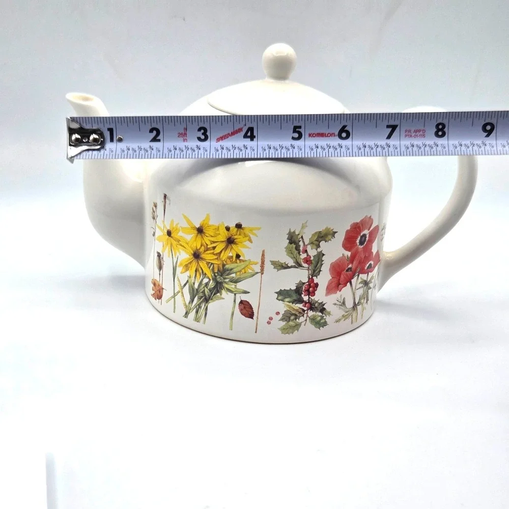 VINTAGE Marjolein Bastin Wildflower Meadow‎ Teapot Certified International 1997